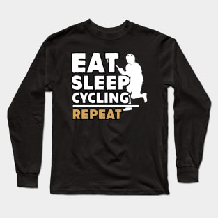 Eat sleep lacrosse repeat Long Sleeve T-Shirt